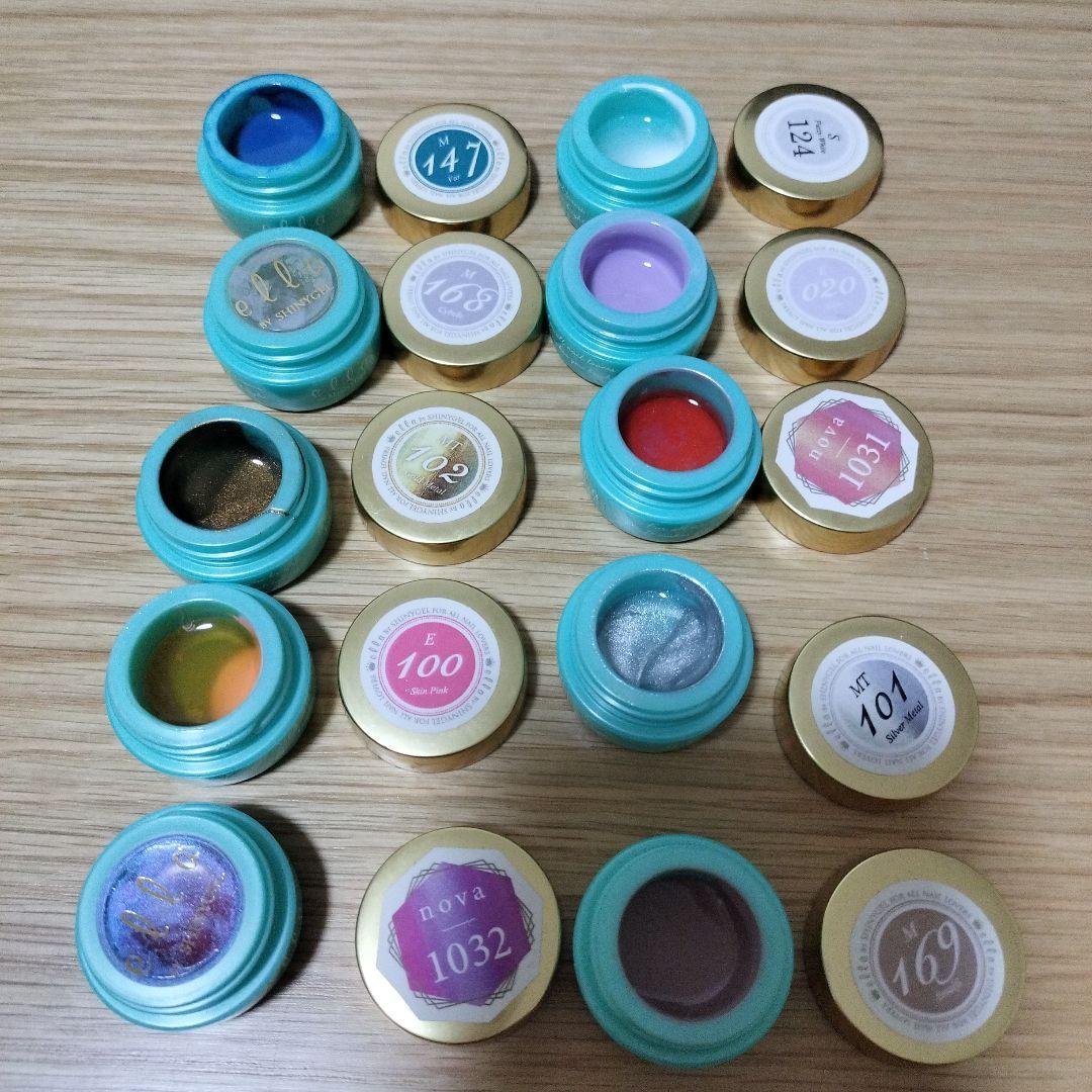 シャイニージェル 43色 ella パワーボンダー マットトップ パーツ シール