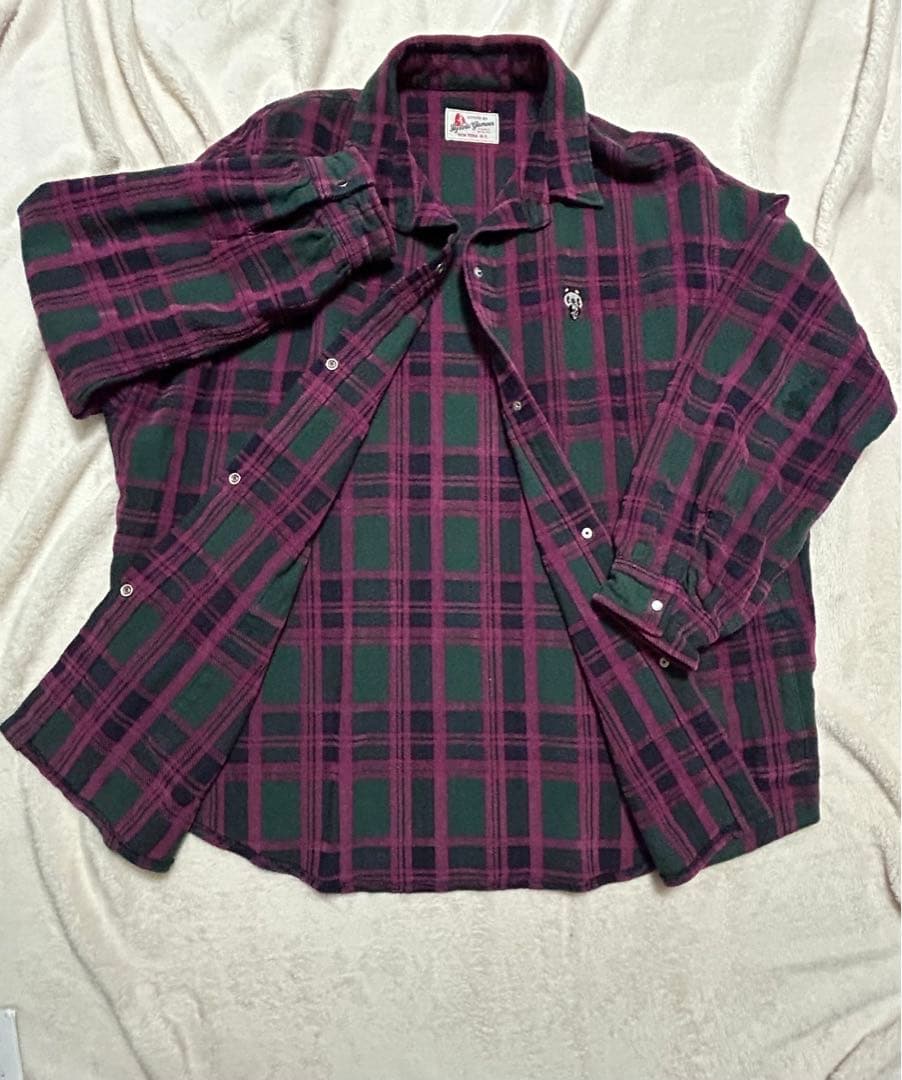 【希少】HYSTERIC GLAMOUR チェックジャケット パープル