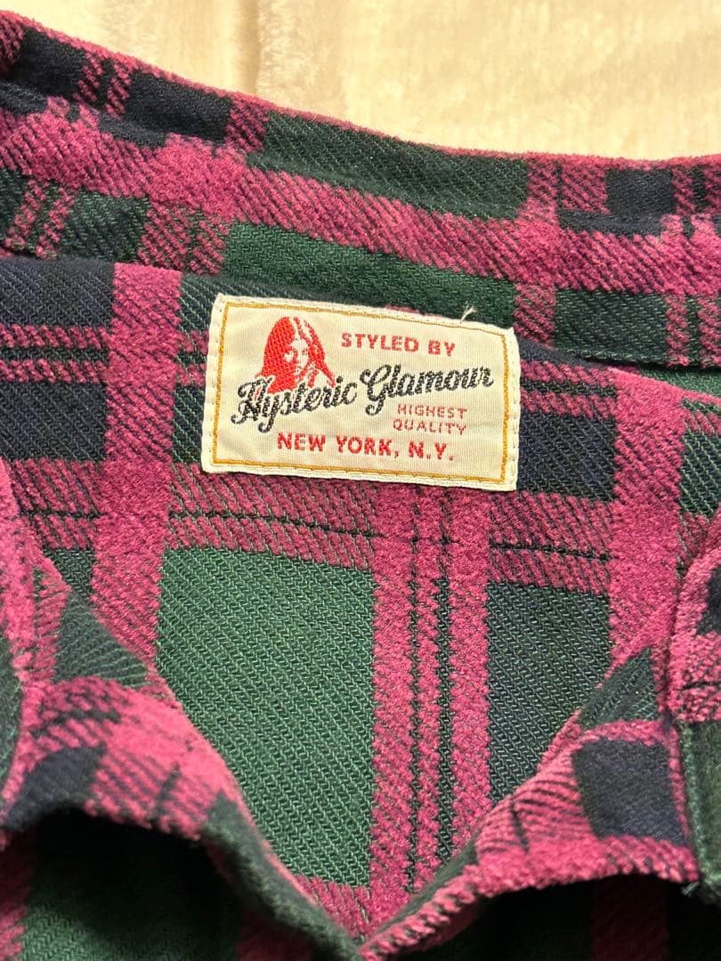 【希少】HYSTERIC GLAMOUR チェックジャケット パープル