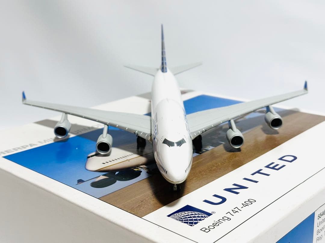 航空機・ヘリコプター Herpa 1/200 United Airlines B747-400