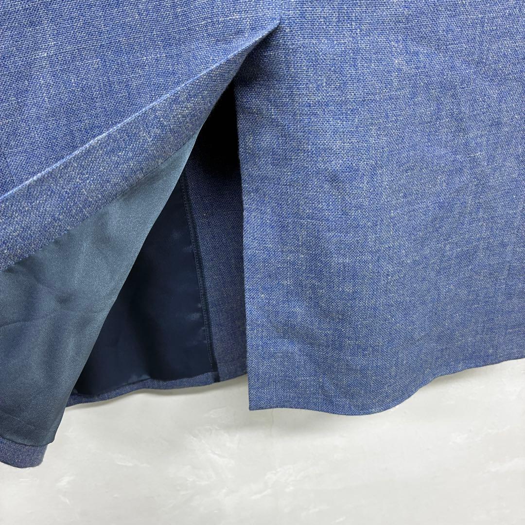 HUNTSMAN BESPOKE テーラードジャケット ブルー ウール 日本製