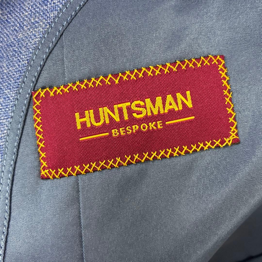 HUNTSMAN BESPOKE テーラードジャケット ブルー ウール 日本製