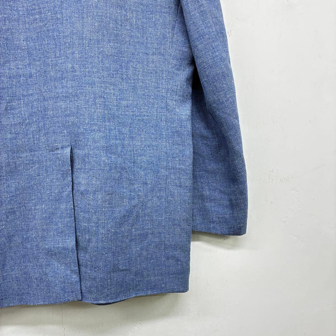 HUNTSMAN BESPOKE テーラードジャケット ブルー ウール 日本製