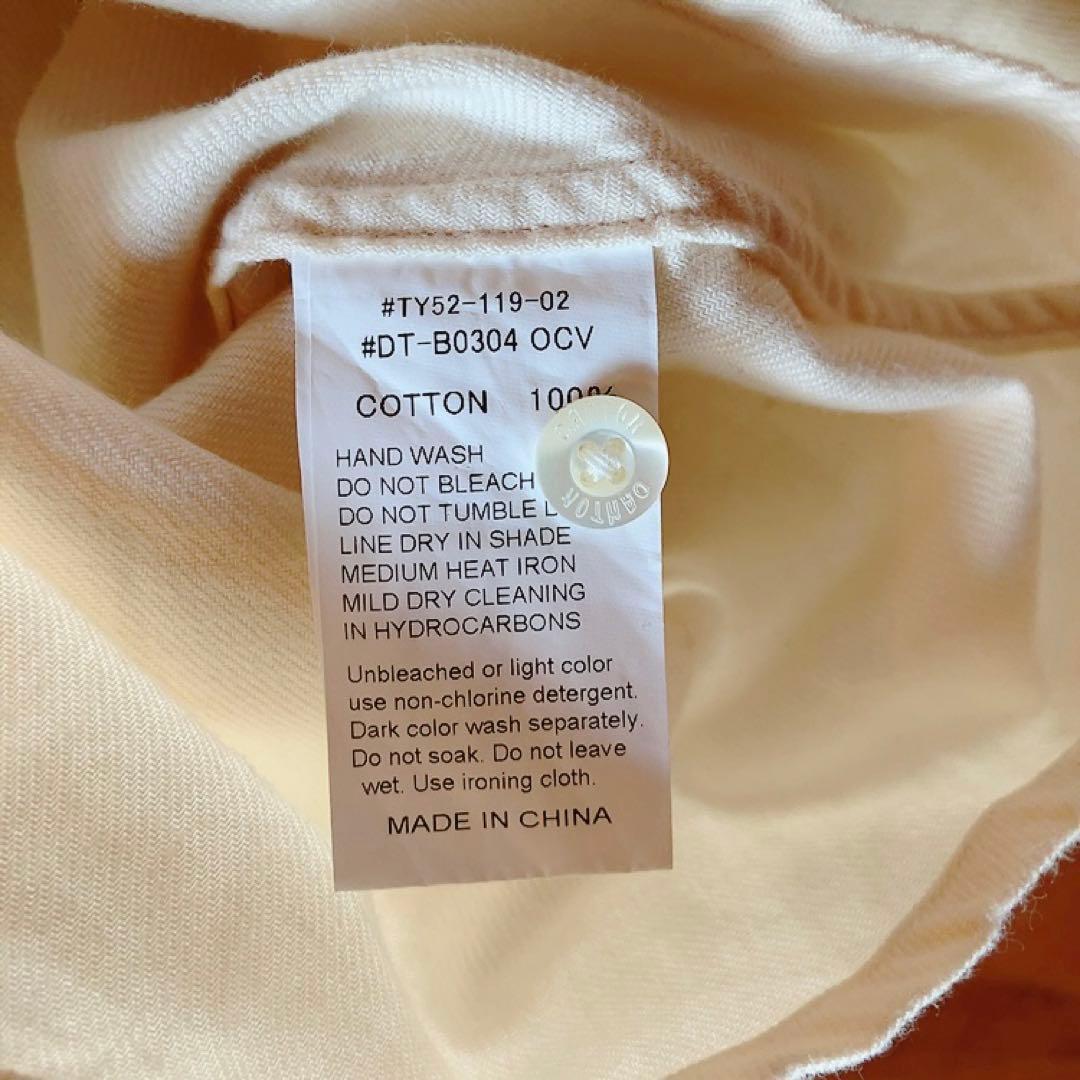 ダントン ヘンリーネックプルオーバーシャツ38アイボリー