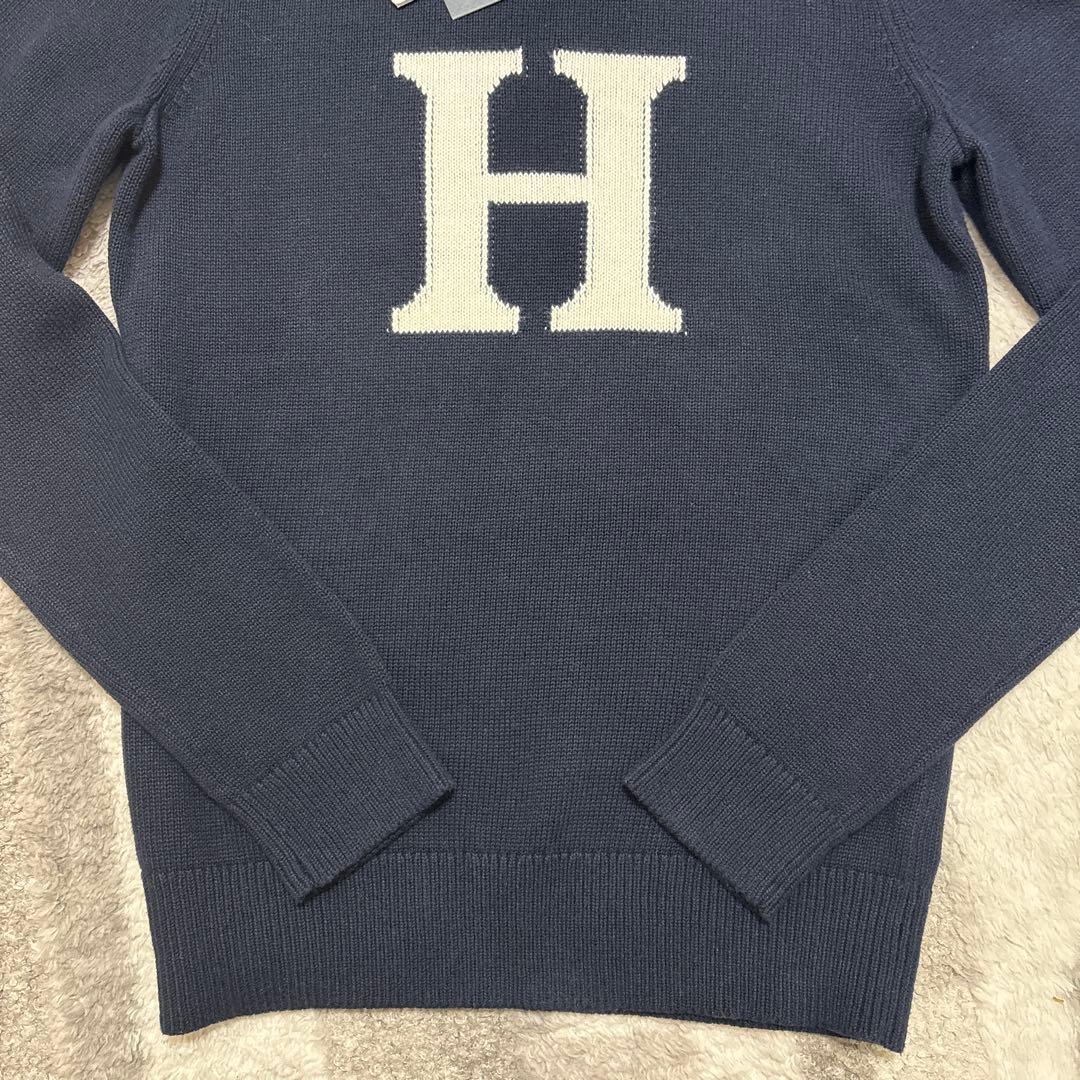 トミーフィルフィガー　クルーネックセーター　S レディース　ネイビー　ニット