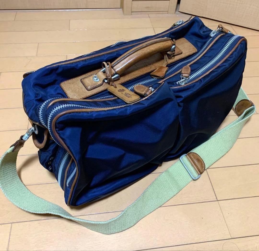 フェリージ　ボストン　ビジネスバック　ネイビー