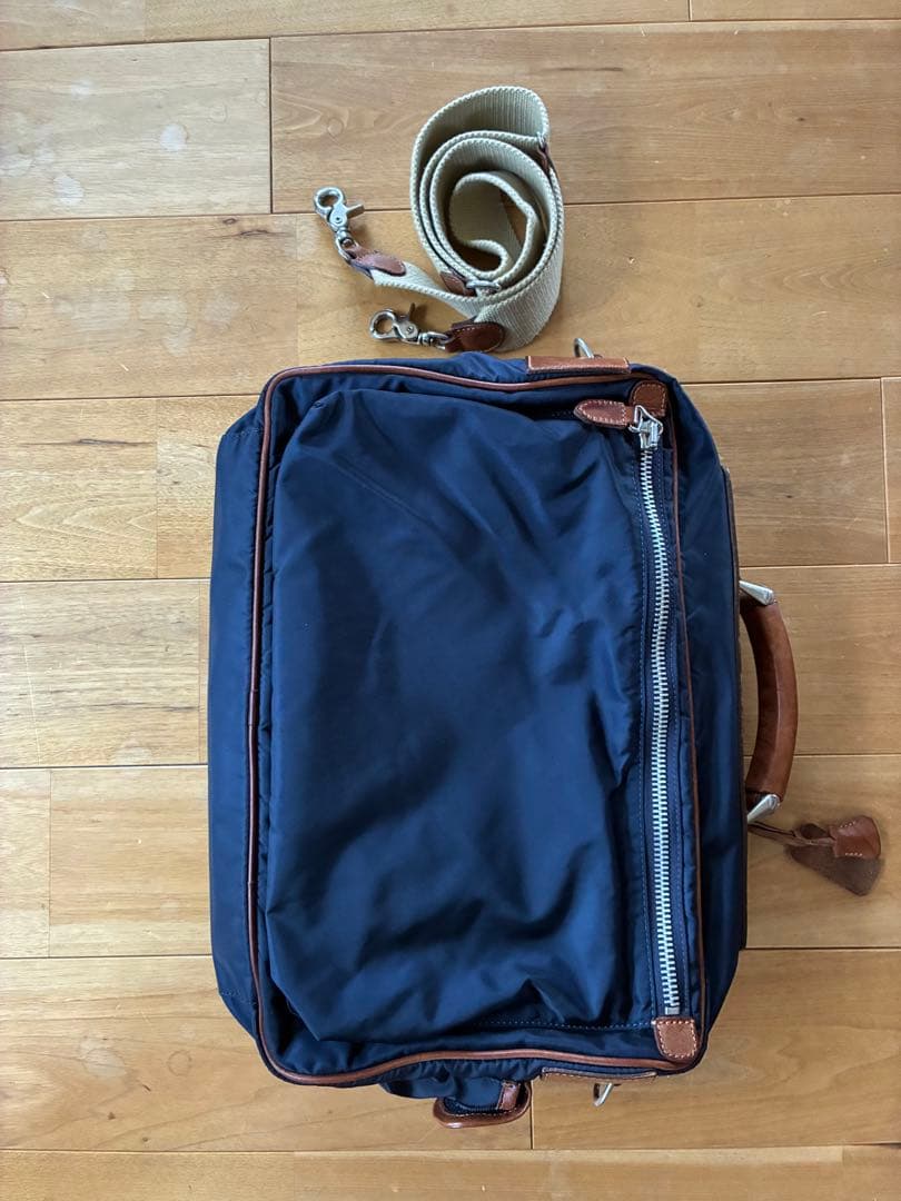 フェリージ　ボストン　ビジネスバック　ネイビー