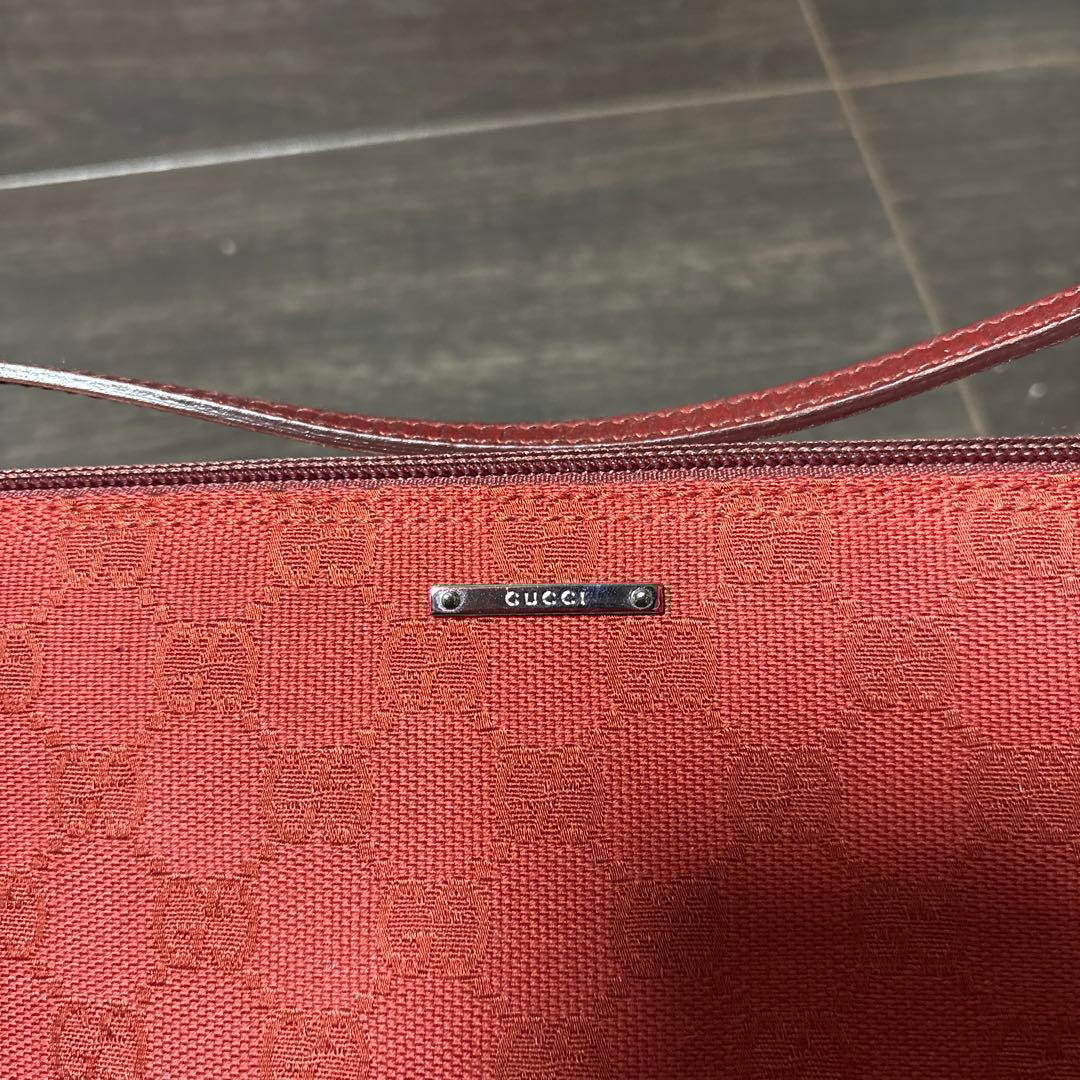 美品 GUCCI グッチ GGキャンバス アクセサリーポーチ ハンドバッグ