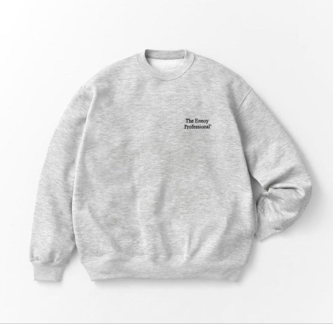 ENNOY PROFESSIONAL CREW SWEAT グレー　S