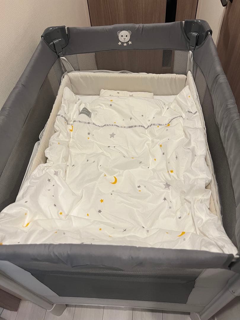 【kono様】ココネルエアーAB グレーベアー／ベビーミニ布団セット