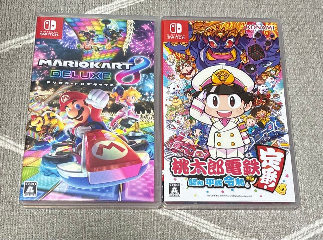 マリオカート8デラックス　桃太郎電鉄 桃鉄　Switchカセットセット売り