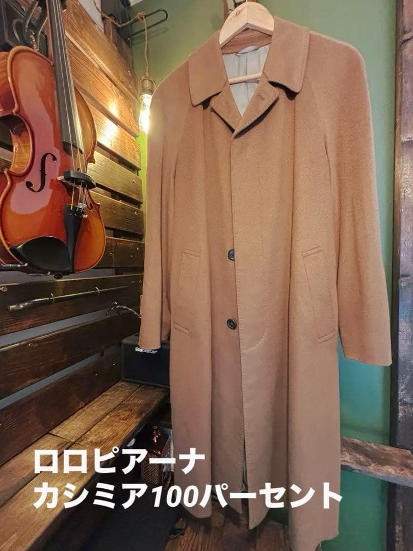 【カシミヤ100％】ロングコート　キャメル