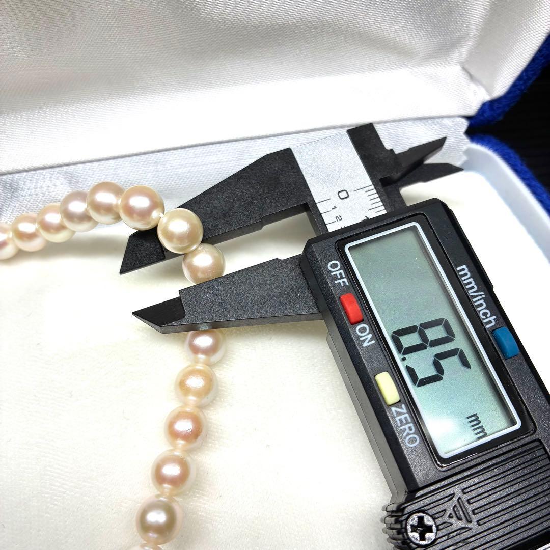 ジュエリーマキ　あこや真珠 ネックレス 8.0-8.5 パール　シルバー　本真珠