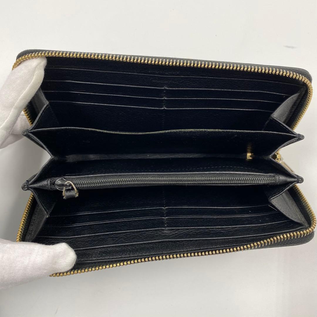 Yves Saint Laurent イヴサンローラン　長財布　ブラック　革