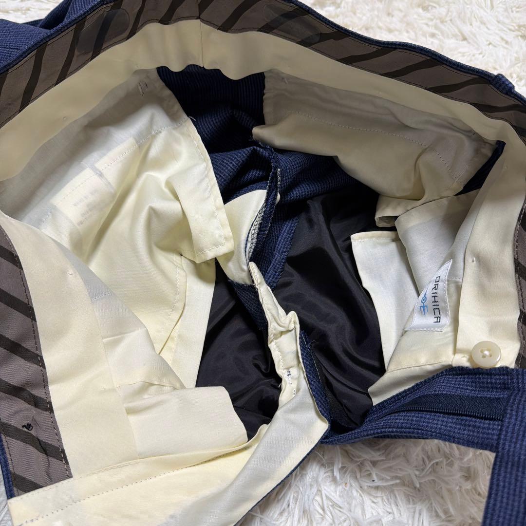 美品　オリヒカ　セットアップスーツ　ビジネススーツ　ネイビー　紺　Y5 REDA