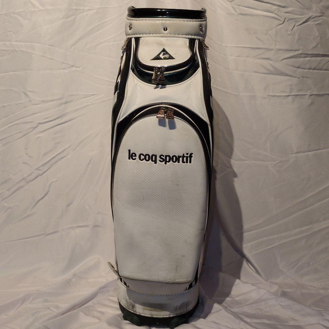 ルコックスポルティフ ゴルフ キャディバッグ９型【ホワイト】美品！