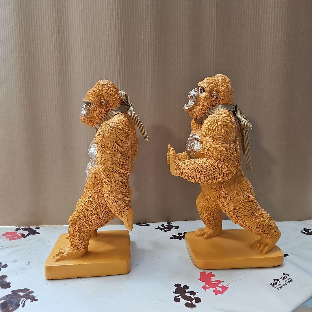 mia　ゴリラオレンジ(2/Set)　ブックエンド　新品未使用