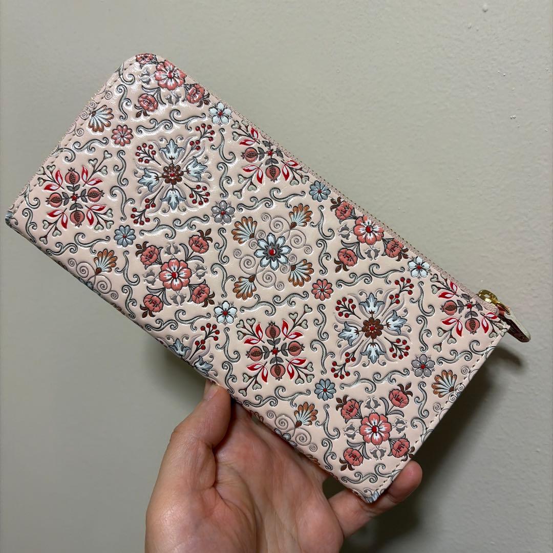 新品　浅草文庫　本革長財布　シルクロード