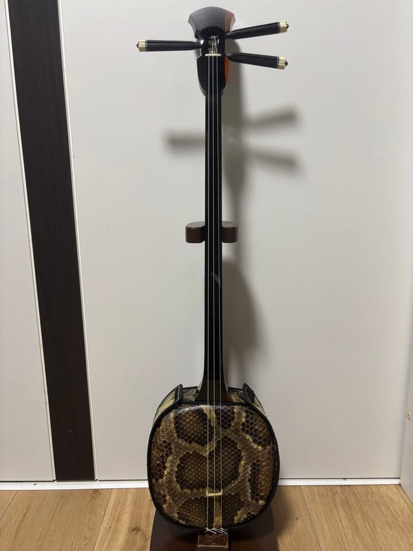 のーりーさん専用　ヘビ柄三線本体　タマイ真壁型