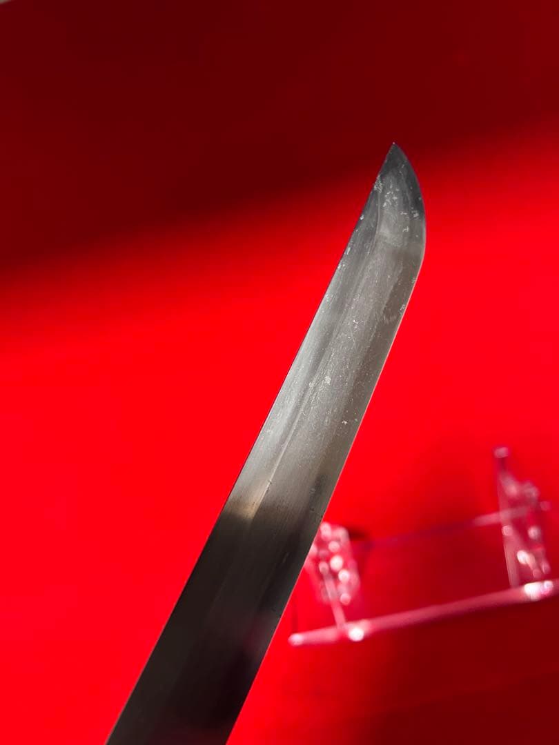 01565 包丁　マグロ包丁　天然砥石研　地肌綺麗　鞘有り　未使用品