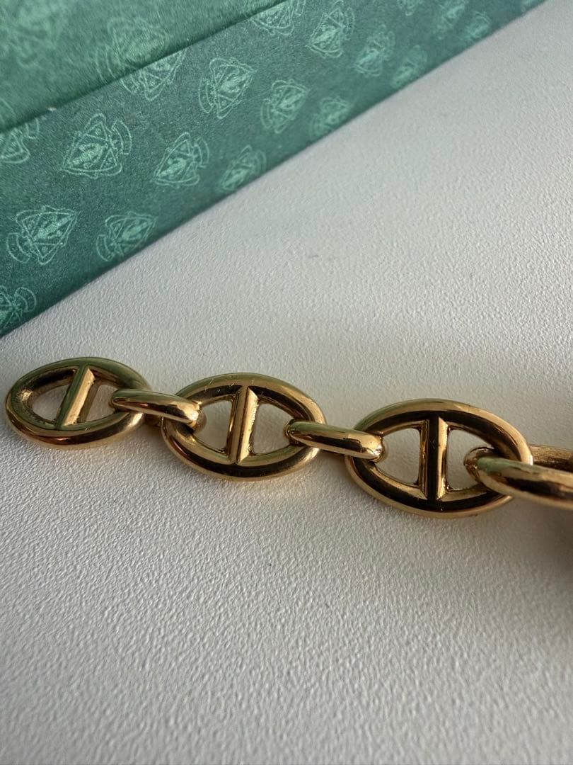 希少 OLD GUCCI シェーヌダンクル キーチェーン ゴールド