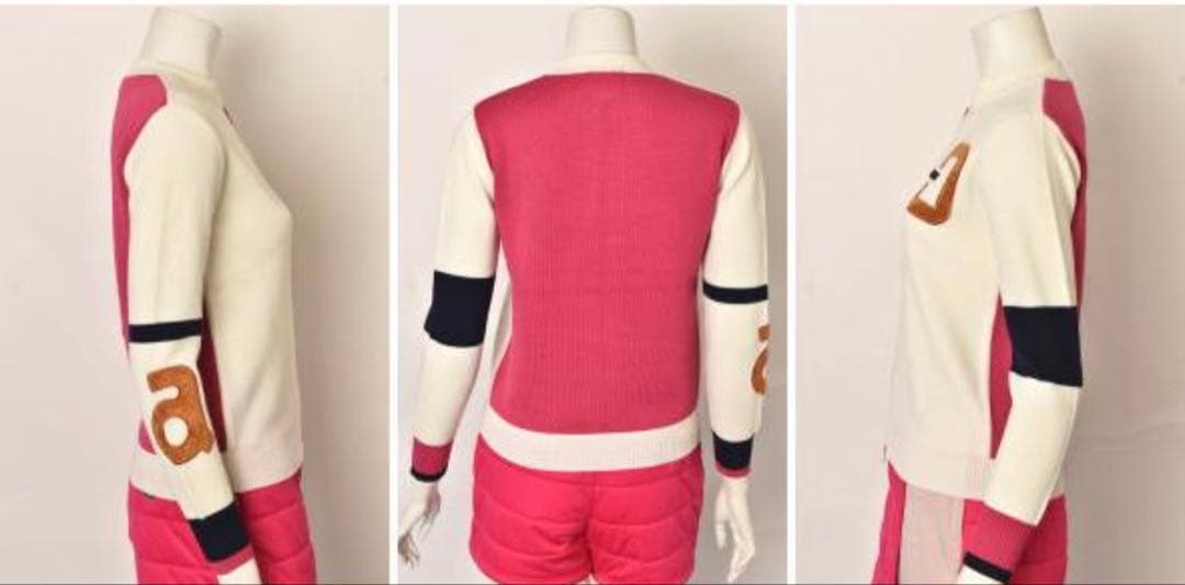 超美品☆アルチビオレディース 2024秋冬ジップアップニットブルゾン