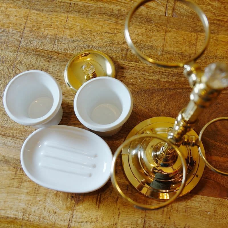 イタリア輸入　老舗スティラーズ製　高級ブラス(真鍮製)　ソープコスメツリー　浴室