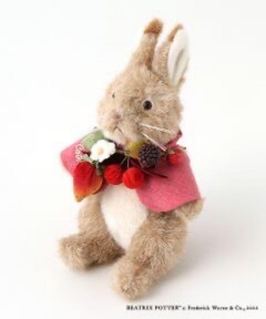 ピンクハウス　ピーターラビット　カトンテールコサージュ