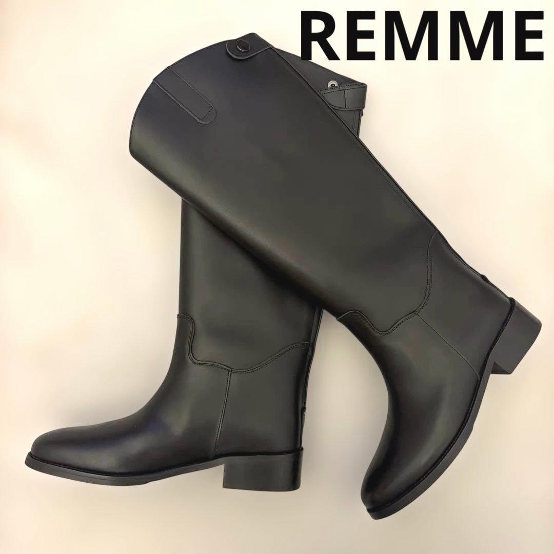 REMME レメ ロングブーツ 37 ブラック 新品未使用品