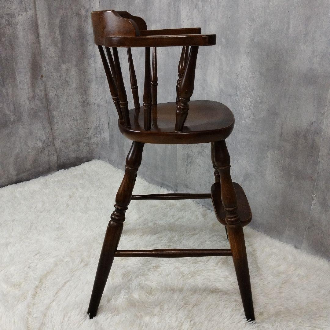 【送料込み】 飛騨産業・キツツキマーク・ハイチェア・子供用ベビーチェア