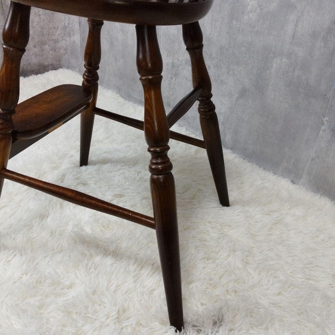 【送料込み】 飛騨産業・キツツキマーク・ハイチェア・子供用ベビーチェア