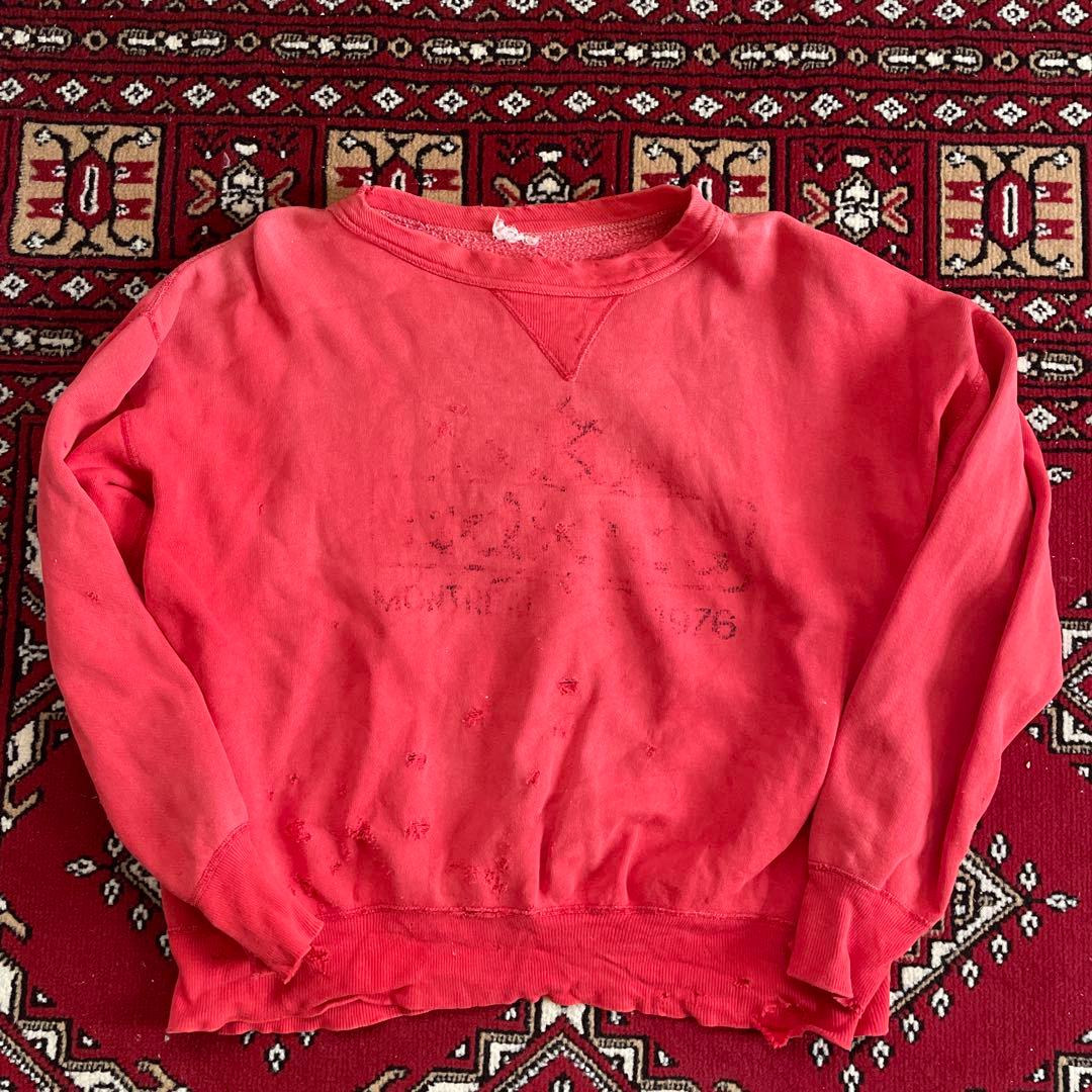 【60s〜70s】ヴィンテージ スウェット 鬼フェード 前V