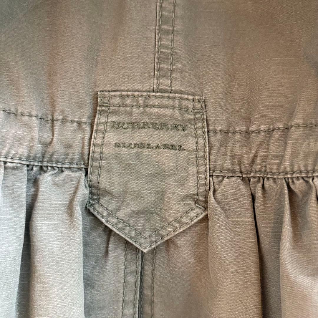 Burberry blue label 38 モッズコート フード付き