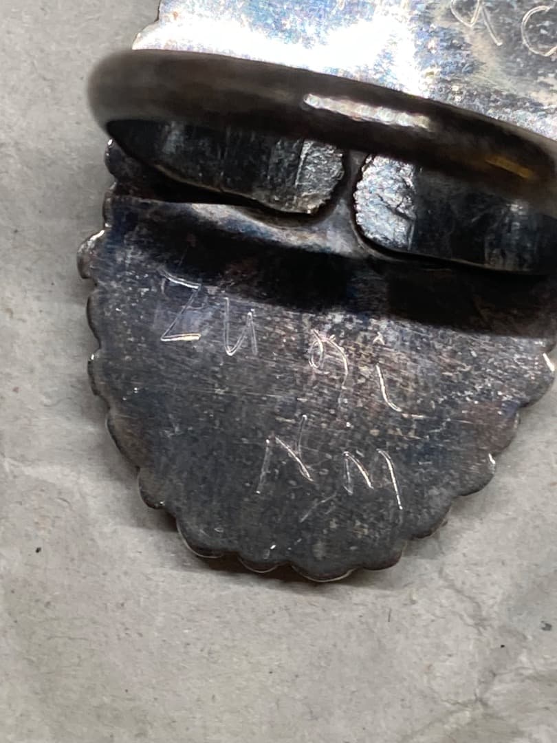 からか インディアン マルチストーン ニードルポイント リング