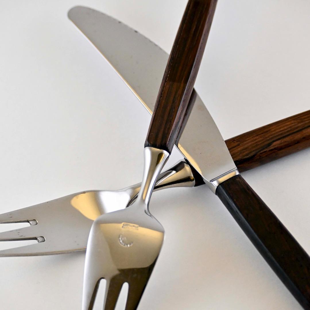 北欧ヴィンテージ★「ルンドトフテ社、ティアス・エックホフ」のカトラリーセット