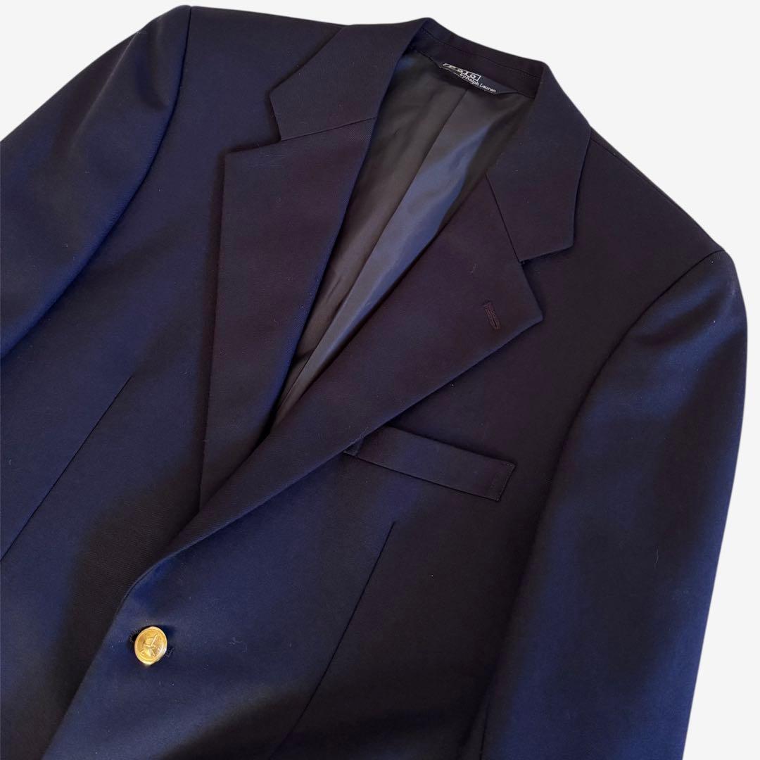 極美品✨ポロバイラルフローレン 紺ブレ 2B金ボタン