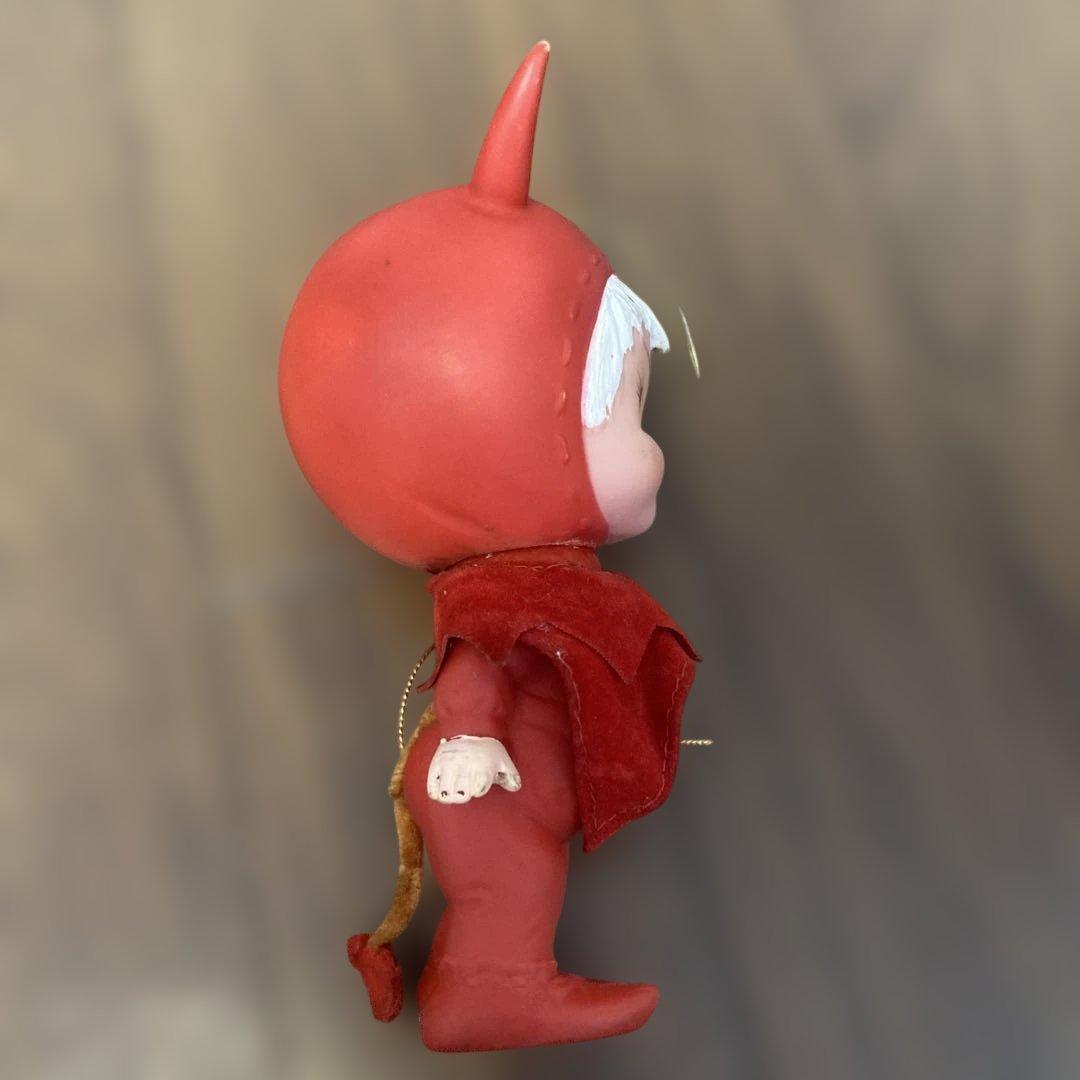 赤い悪魔の人形　kamar社　デビル　ソフビ　1970年代　ヴィンテージ