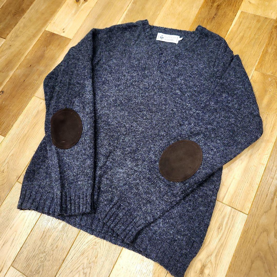 EVISU YAMANE ACADEMY 肘当て付きセーター L