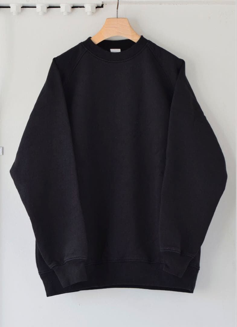 comoli 24aw コットン裏毛クルーネック サイズ3