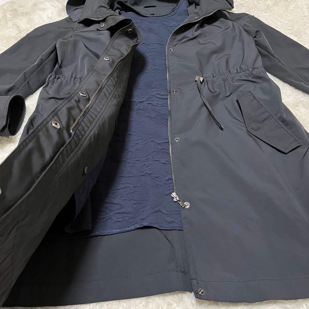 美品　アナイ　コート　ブライトツイル　モッズコート　ブルゾン　ライナー　黒　M