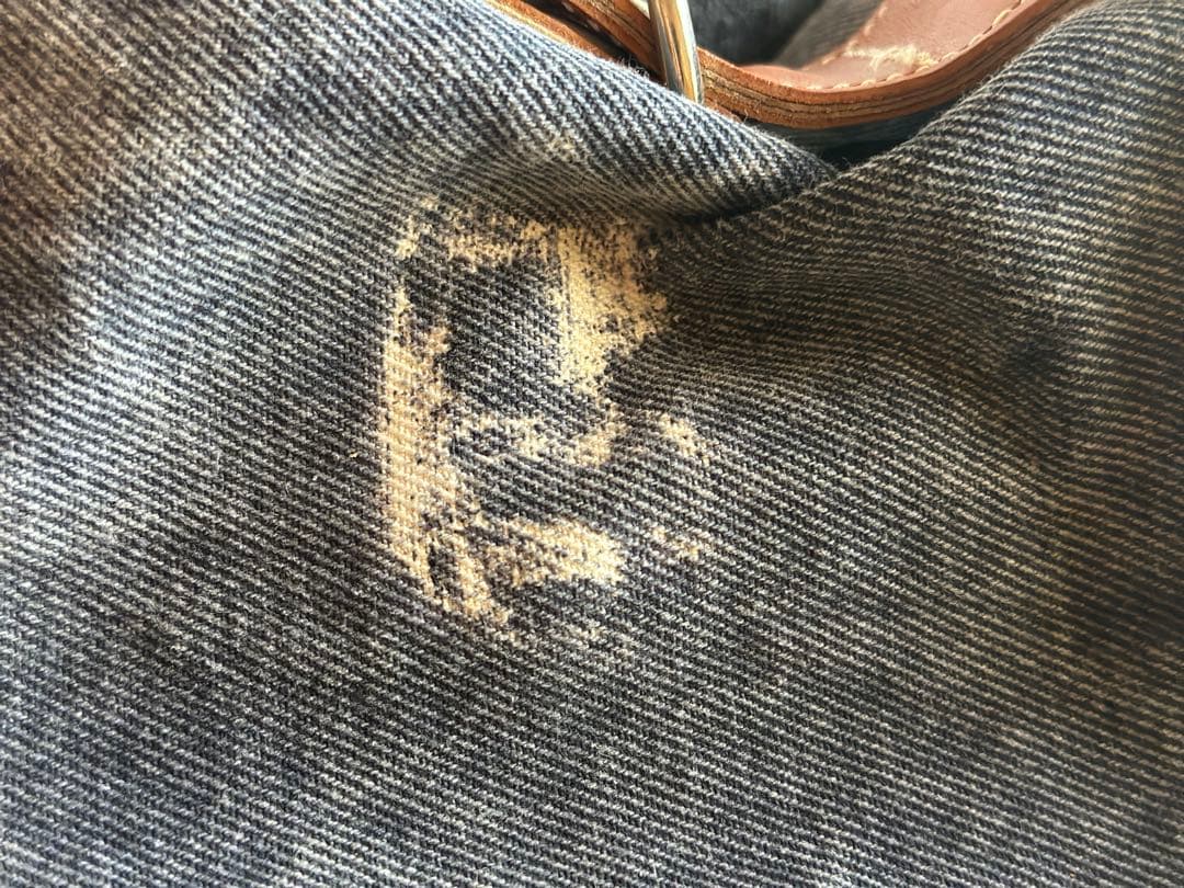 zoyデニムレザーボストンバッグ