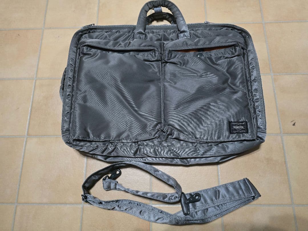 PORTER TANKER ブリーフケース3WAY ポーター シルバーグレー