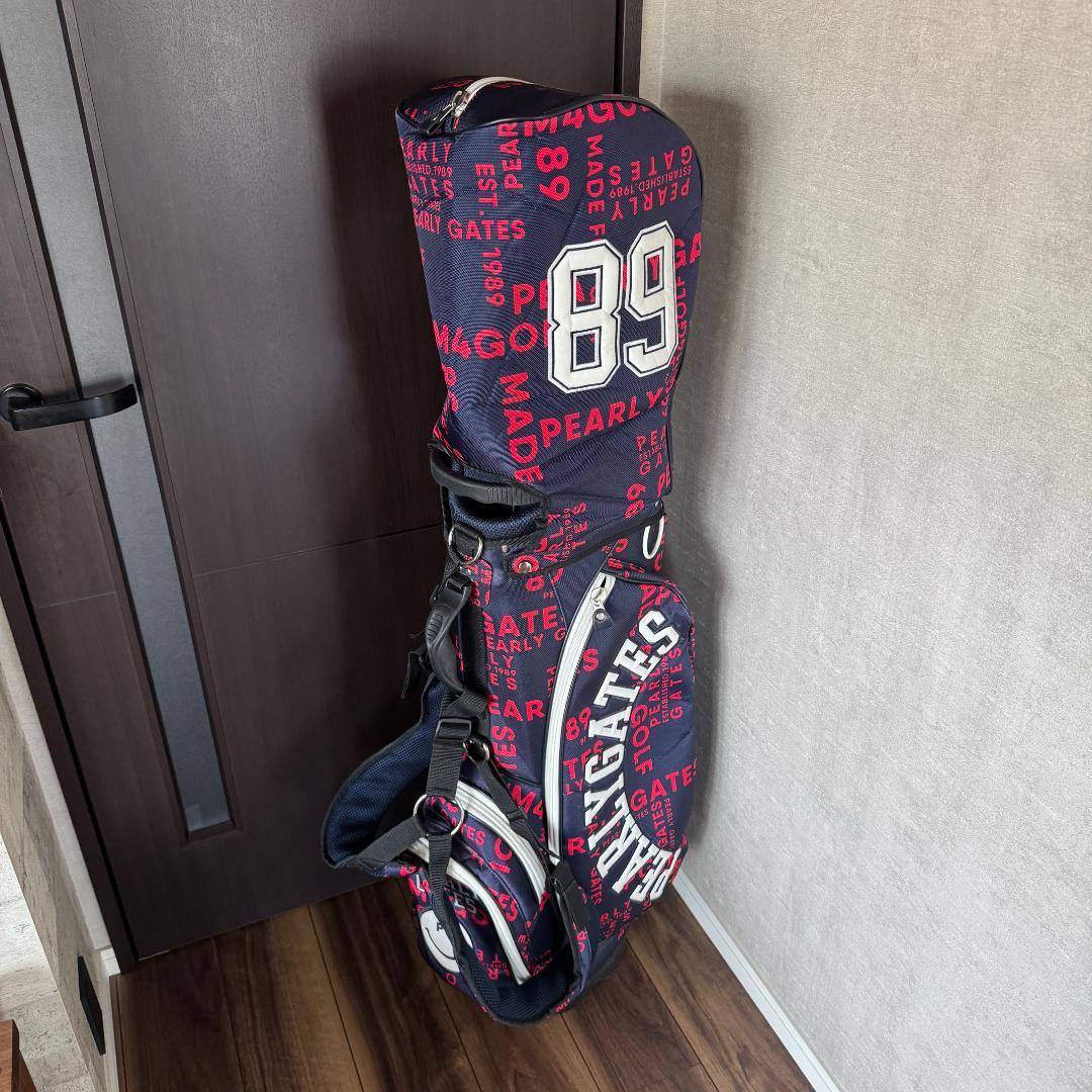 【中古】PEARLY GATES パーリーゲイツ キャディバッグ ネイビー