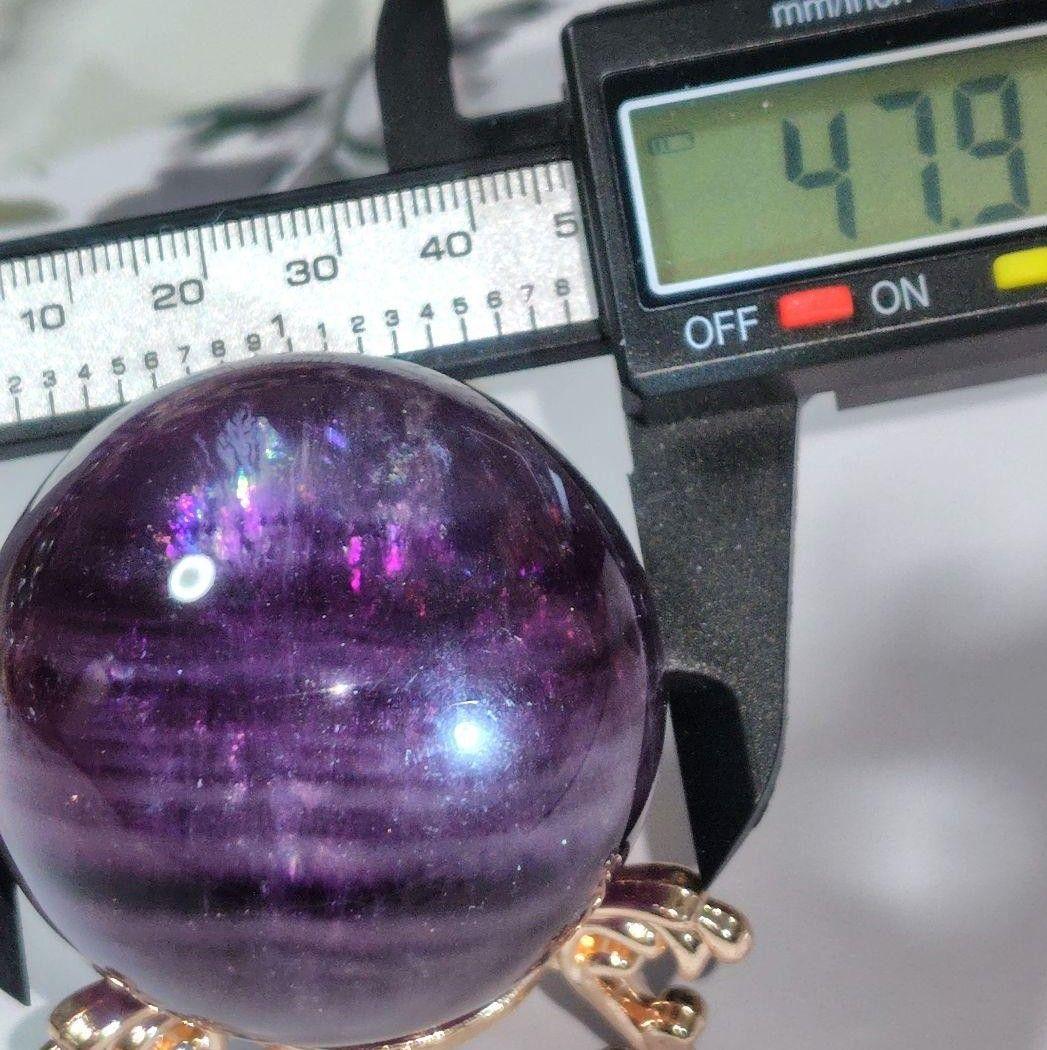 天然石✨ドラキュラフローライト✨マイカ共生 虹ギラギラ ライトで赤になる珍しい子