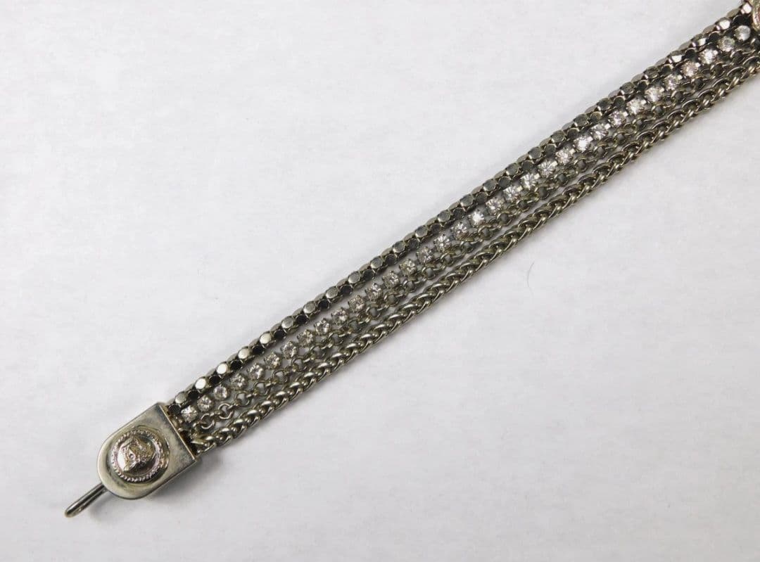 VERSACE メデューサ ラインストーン マルチストランドチェーンベルト