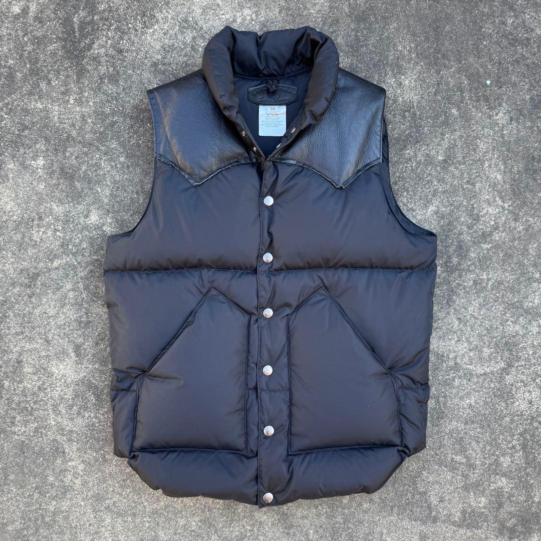 たろう　Rocky Mountain ブラック ダウンベスト 38