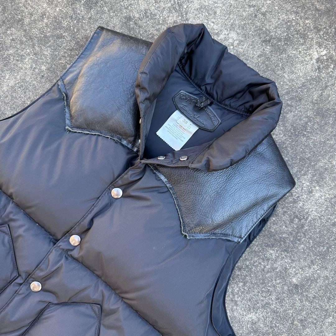 たろう　Rocky Mountain ブラック ダウンベスト 38