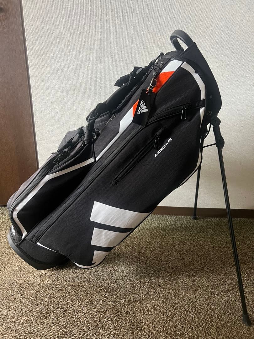 adidas アディダス スタンド式 スリムキャディバッグ【ブラック】