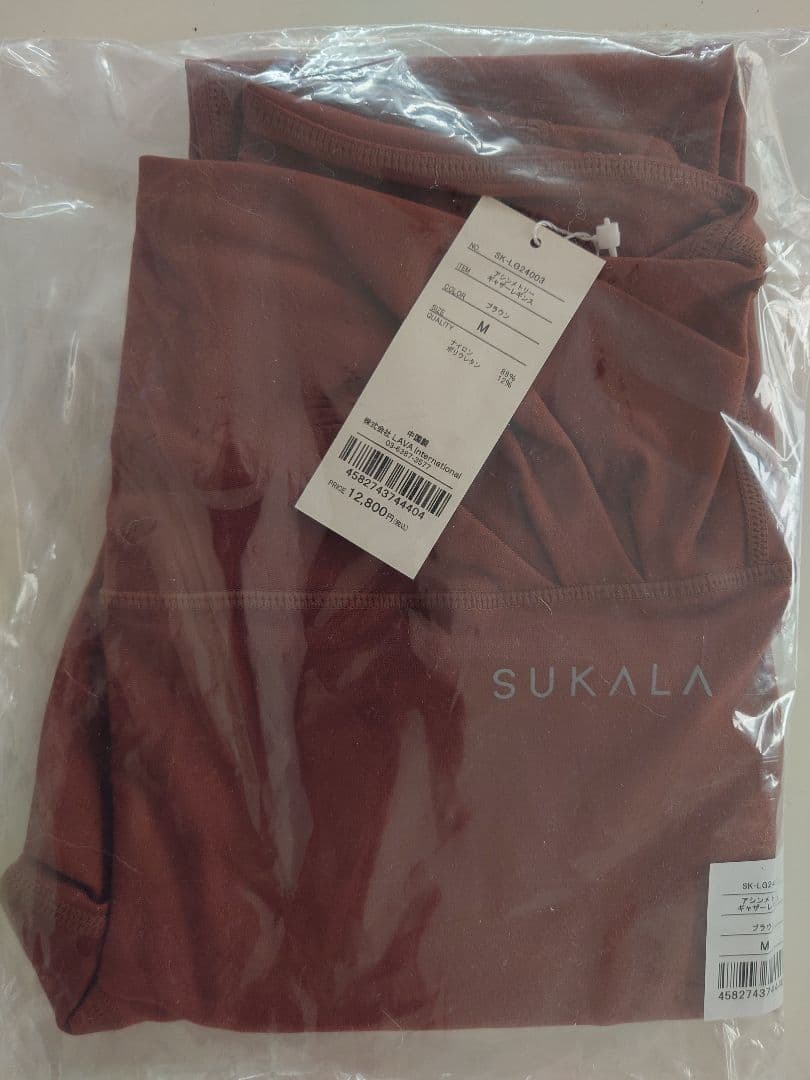SUKALA アシンメトリーギャザーレギンス　M