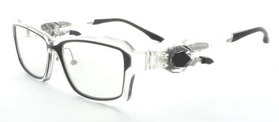 ゲーマー用メガネ　ゴッドアイ GE-01 幻術 ゲンジュツ (クリア/ブラック)